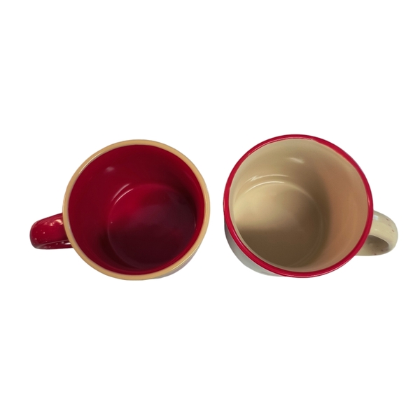 Makers Mark Limited Bourbon Whisky Mugs, Set of 2, Ceramic Coffee Cups Red/White - Picture 2 of 6